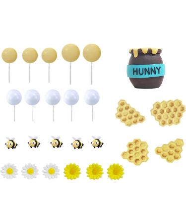 Honey Jar Cake Topper Honeycomb Cake Topper for Birthday Baby Shower Honeycomb+jar Set - Buy Online on GoSupps.com
