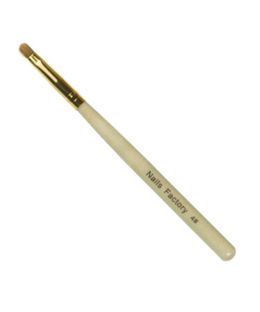 N&BF Professor Gel brushes around gold size 4 |Nagel Studio brush red marten hair |NailArt brush for nail design |Kolinsky Brush Acryl & Gel Modelagen |Premium real hair brush