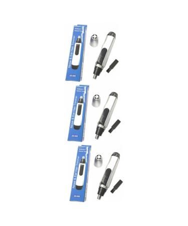 Beaupretty 3Pcs Nose Hair Trimmer Hair Removal Nose Hair Trimming Hair Clipper Cleaning mediumx3pcs as shown x 3pcs