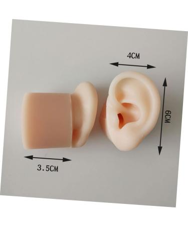 Tofficu 1 Pair Silicone Ear Picking Practice Tunnels | Simulated Auditory Meatus Model for Ear Display | Artificial Display Ear Mold - Silica Gel - Buy Online on GoSupps.com