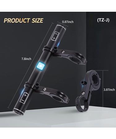 Redcomets 7.8in USB Rechargeable Bike Handlebar Extender with 4000mAh Phone Charger - Ideal for GPS, Speedometer, Phone Mount, Bike Light - Buy Online on GoSupps.com
