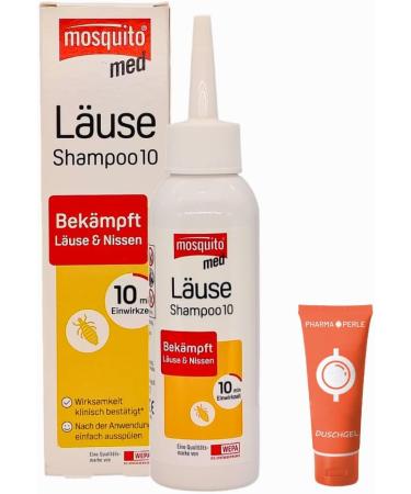 Mosquito Med Lice Shampoo 100ml - Fast & Effective Head Lice Treatment Practical Application Savings Set + Pharma Pearl - Buy Online on GoSupps.com