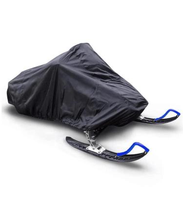 FLR Snowmobile Cover 143x50x47inches Black Dustproof Sled Cover Protection for Snowmobile or Snow Motorcycle