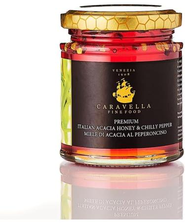 Caravella Fine Food - Pack x 4 Miel d'Acacia au Chili 250 gr Miel Acacia la Truffe Noire 250 gr Miel Acacia la Menthe 250 gr Miel Acacia la R glisse 250 gr - Miel 100% Italien gourmande - Buy Online on GoSupps.com