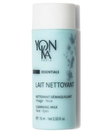 Yon-Ka Lait Nettoyant Facial Cleanser, Gentle Milk Cleanser & Makeup Remover, Daily Plant Based Wash, Moisturize and Balance Skins pH, All Skin Types, Paraben-Free (2.5 oz) 2.5 Fl Oz (Pack of 1)
