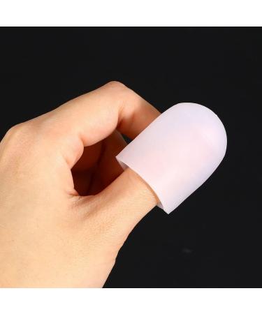 Silicone Toe Caps for Corns & Calluses - Size L White Pack of 10 | Comfort & Protection for Blisters - Buy Online on GoSupps.com