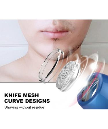 Buy Practical Beard Shaver - Magnetic Adsorption Trimmer for Home & Travel (Blue Type C Interface - Buy Online on GoSupps.com