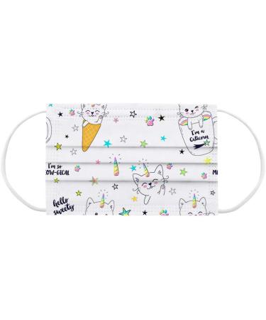 Children's Bandana Disposable Face Veil Industrial 3Ply Ear Loop 50PC - Buy Online on GoSupps.com