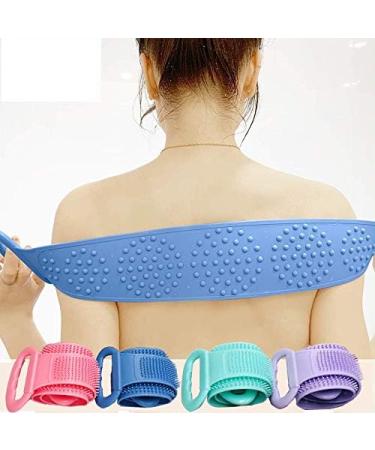 Silicone Body Brush - Soft Double-Sided Bathing & Shower Brush for Body & Face (Pink) - Perfect for Gentle Exfoliation & Massage - International Shipping Available - Buy Online on GoSupps.com