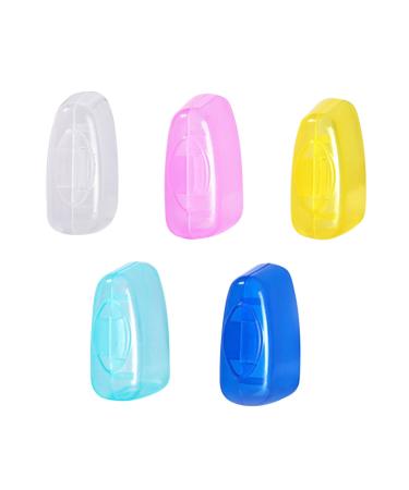 5 pieces toothbrush cover toothbrush etui for adults storage cleaning brushes while traveling movable toothbrush protection toothbrush shells protective caps for toothbrush heads travel