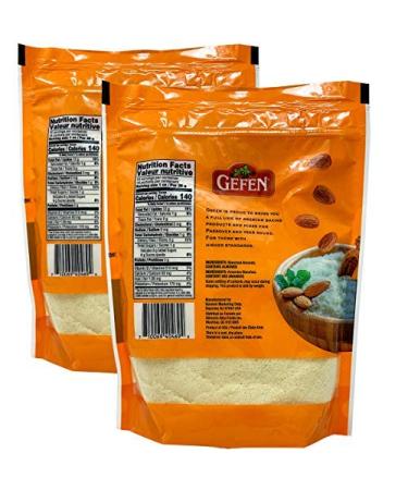 Gefen Blanched Almond Flour 16oz (2 Pack) - Gluten Free, Vegan, Kosher - 100% Almonds - Resealable Zip Bag - Buy Online on GoSupps.com