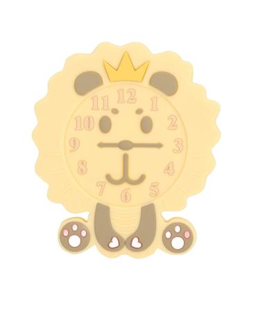 Cartoon Animal Alarm Clock Shaped Silicone Teething Toy for Babies 0-12 Months | Gum Relief Teether - Buy Online on GoSupps.com