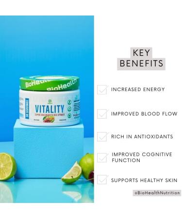 Vitality Red Spinach Powder - Super Concentrated Nitric Oxide for Blood Pressure Support & Healthy Circulation | Shop Internationally - Buy Online on GoSupps.com