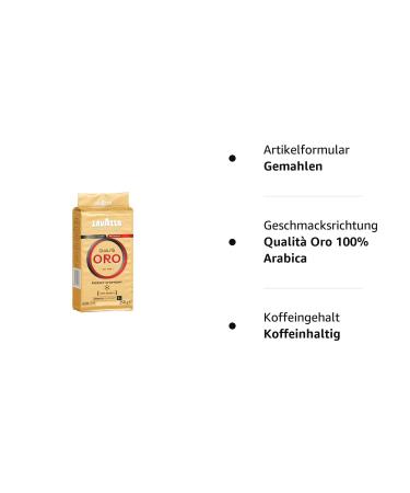 Lavazza Qualit Oro Ground Coffee 250g | 100% Arabica Fruity & Floral Aroma Velvety Espresso Medium Roast - Shop Internationally - Buy Online on GoSupps.com
