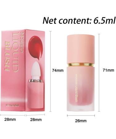  HADAVAKA Liquid Cheek Cream Lightweight Long-Lasting and Waterproof Cheek Liquid Matte Liquid Blush Natural Long-Lasting and Easy-Blending Blush for All Skin Tones (06#) - Buy Online on GoSupps.com