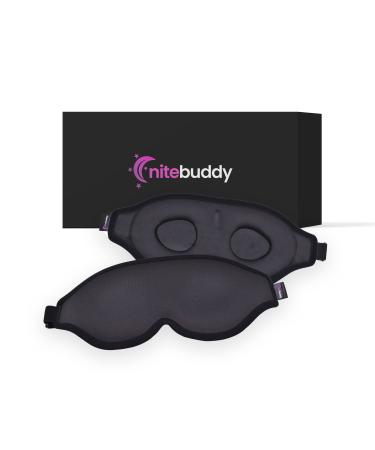 NiteBuddy's Concave Molded Sleep Eye Mask for Men and Women 3D Contoured Cup Sleeping Mask Blocks Out Light Serves As A Soft Comfortable Eye Mask for Comfortable Sleep and Relaxation