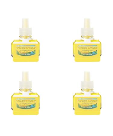 Yankee Candle Sicilian Lemon Electric Home Fragrance Scent Plug Refill (Pack of 4)
