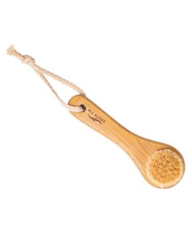 Horse Hair Face Brush Facial Brush Wash Face Brush Home Facial Brush Facial Cleaning Brush Dry Brushing Body Brush Pore Scrubber Face Wash Miss Washbasin The Face Bamboo
