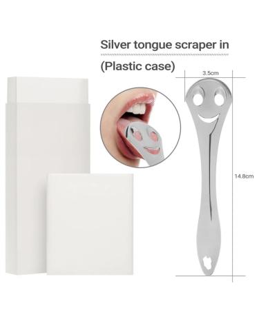 Tongue Scraper - 100% Stainless Steel Oral Hygiene Tool for Fresh Breath | Kids & Adults | Travel Case Included - Buy Online on GoSupps.com