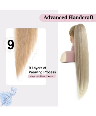 Ms Taj Drawstring Ponytail Extension 30inch long Straight Synthetic ponytail extension 2 clips hairpiece for women Honey Blonde Daily use 30inch-Straight Honey Blonde - Buy Online on GoSupps.com