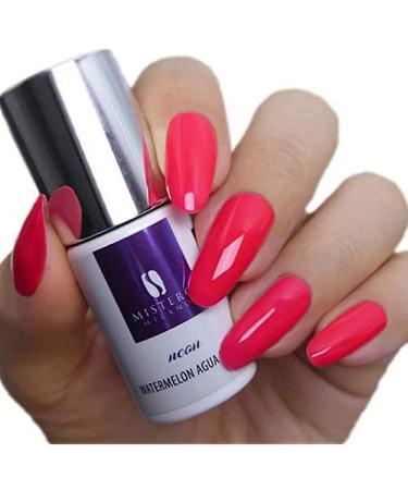 Mistero Milano Soak Off UV LED Pink Gel Nail Polish NEON Watermelon agua fresca (9923) 6 ml Durable gel lacquer for professionals
