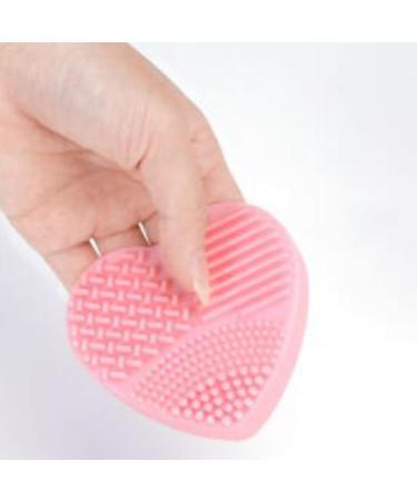 POPETPOP Makeup Brush Cleaning Mat - Pink - 8x8.5cm - Effective Brush Washing Tool for Flawless Makeup - Buy Online on GoSupps.com