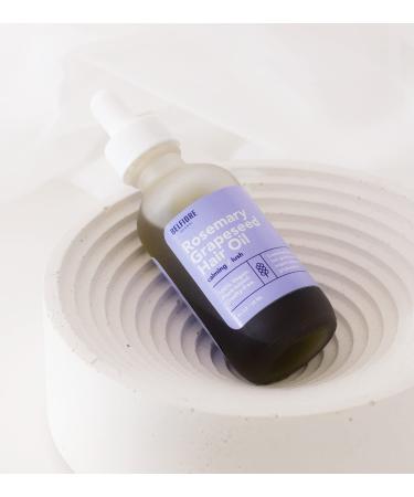 Organic Rosemary Grapeseed Oil 2oz | 100% Natural Hair Growth Vitamins & Essential Oils Cruelty-Free - Buy Online on GoSupps.com