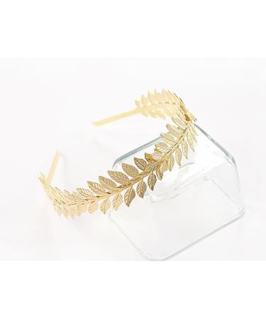 Danshinbow Greek Goddess Headband Leaf Crown Tiara Gold Leaf Band of Leaves Headband Bridal Headbands Headdress Headpiece Hairband for Women and Girls - Buy Online on GoSupps.com