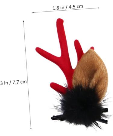 minkissy 2 Pairs Hair Clips Kids Hairpin Child Antlers Headband - Buy Online on GoSupps.com