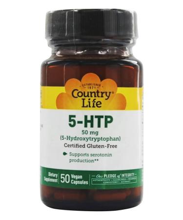 Country Life 5-HTP 50 mg 50 Vegan Capsules