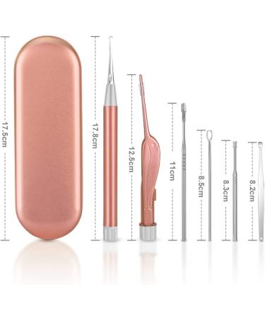Vicloon Ear Wax Removal Kit 15 Pcs Ear Pick Earwax Removal Tool Ear Cleaning Tool Stainless Steel Ear Pick Ear Cleaning Tool Set Reusable Ear Wax Removal Set for Children & Adults (Pink) - Buy Online on GoSupps.com