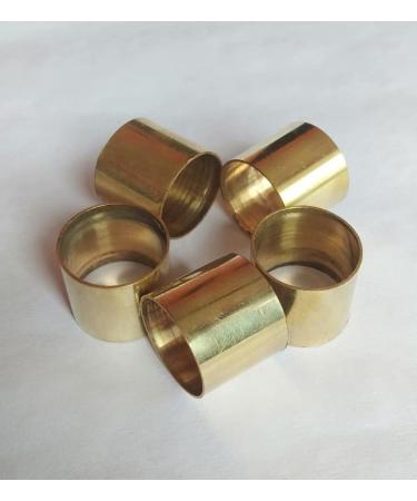 FICUS GIFT Set of 5 Solid Brass Ferrules Collars Ring Shaft Walking Stick-Spare Part Accessories for Wooden Sticks-Walking Cane - Buy Online on GoSupps.com