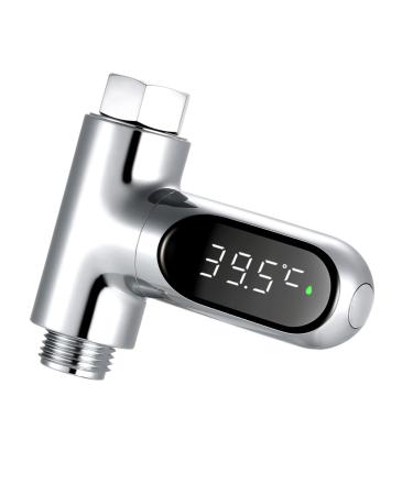 MatyBobe LED digital temperature display shower 0 100 Bathe thermometer Baby Celsius/Fahrenheit display 360 rotatable umbrella for main kitchen bathroom