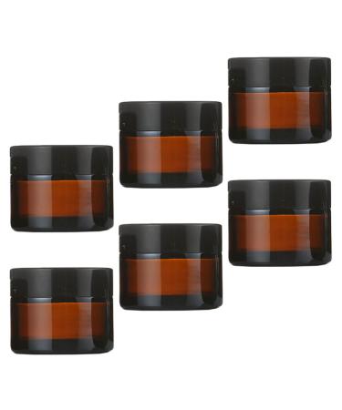 Beavorty 6 Sets cream bottle eye cream bottle jar with lid container with lid shot glass with lid refillable cream pot facial cream Refillable Cream Jar Multipurpose Sub Container filling