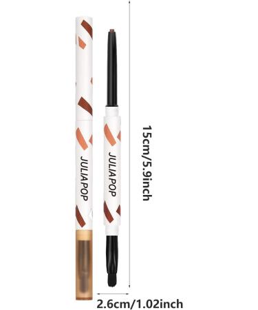 Eyeshadow Stick | Gel Texture Multicolors Makeup Eyeshadow with Brush Quick Drying Eye Liner Long Lasting Eye Pencil Makeup Supplies Rowces Coffee Brown - Buy Online on GoSupps.com