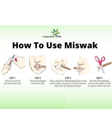 Billion Deals Natural Miswak Chewing Sticks (15pc) for Whiter Teeth - Buy Online on GoSupps.com