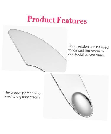 Buy Hemoton Stainless Steel Makeup Tools - Korean Cream Spoon Palette Scraper & Liquid Foundation Set for Flawless Application - Buy Online on GoSupps.com