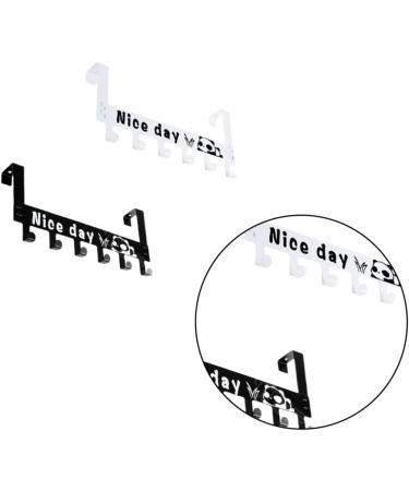 STOBAZA 2pcs Over Door Clothes Hanger Rack Over The Door Hook Home Hooks Coat Hanger Household Back Door 36X18CM As Shown - Buy Online on GoSupps.com