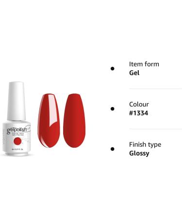 Vishine Brand Nail Varnish Gloss Polish 8ml Bottle UV Gel Polish Nail Manicure Lacquer #1334 - Buy Online on GoSupps.com