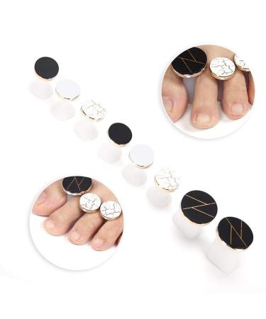 8-Piece Washable Silicone Toe Separator Set | Pedicure Care Tool for Straightening Crooked Toes | Reusable Nail Art Accessories - Buy Online on GoSupps.com