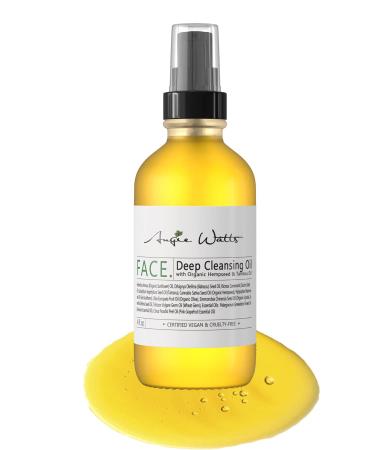 Buy Organic Deep Cleansing Oil 4oz | All-Natural Vegan Face Cleanser with Hempseed & Tamanu Oil | Soap-Free International Shipping - Buy Online on GoSupps.com