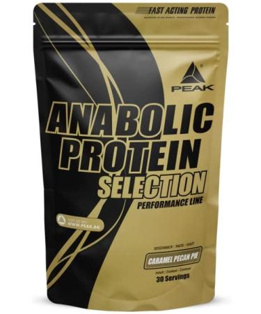 Peak anabolic protein selection - 900g taste caramel pecan pie i 30 portions i protein source.Whey isolate concentrate hydrolysate soy protein I added L-Leucin I muscle building