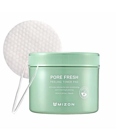 MIZON Pore Fresh Peeling Toner  AHA  BHA  PHA  Peeling Pads  Soothing  Exfoliating  Toning  Pore-Tightening  Toner Pad (60 Pads) - Buy Online on GoSupps.com