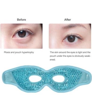 Dajidafu Men Gel Cooling Eye Cover Cold Compress Skin Care Beauty Sleeping Pad Adjustable Headband Pouch Removal Salon Travel Sky Blue - Buy Online on GoSupps.com