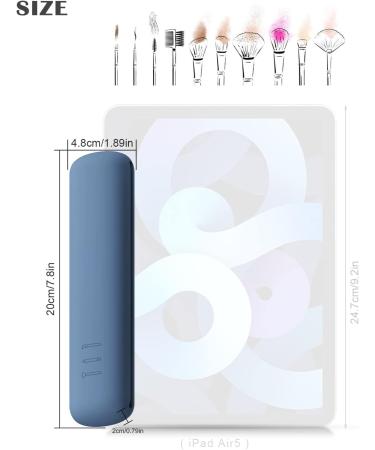 Buy Corneria Silicone Makeup Brush Holder & Organizer | Portable Travel Cosmetic Bag | B & C Directly Blue S - Buy Online on GoSupps.com