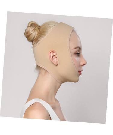 LALAFINA Face- Lifting 1pc Thin Sleepmask Waist Band Chin up Facial Slimming Strap Facial Slimming Adjustable Chin Strap Reusable -lift Strap -lifting Belt Spandex 26X6X1.5CM skin colour - Buy Online on GoSupps.com
