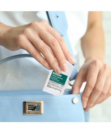 Globe Chewable Mint Antacid Tablets for Acid Indigestion Heartburn and Upset Stomach - 50 Packets of 2 Tablets Each 100 Count. Made in The USA - Buy Online on GoSupps.com