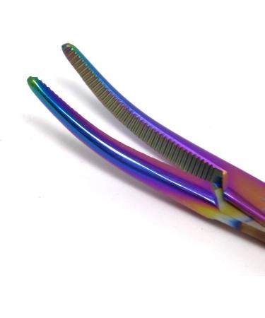 Multi Use Hemostat Forceps Pliers with Stainless Steel Curved Serrated Jaws for Suture Kit Fly Fishing Dogs and Pet Hair - 5.5" Multi-Colour - Buy Online on GoSupps.com