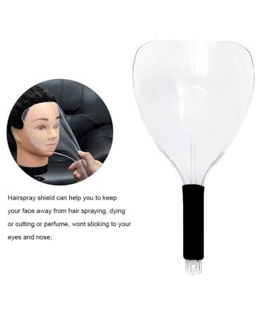 Barber Salon Face Shield Plastic Hairdressing Haircut Face Mask Professional Hair Cutting Eye Protector Cover (Clear) - Buy Online on GoSupps.com