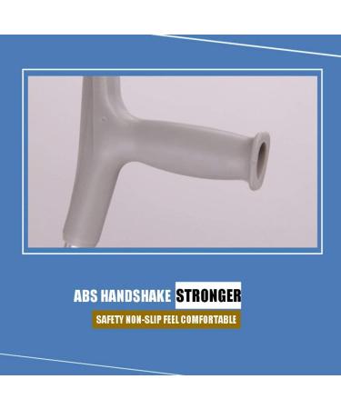 Crutch Aluminum Alloy Elbow Crutches Walking Aids Sprains of Lower Limbs Use by Fractured People White Warm Life Bathing in Sunlight - Buy Online on GoSupps.com
